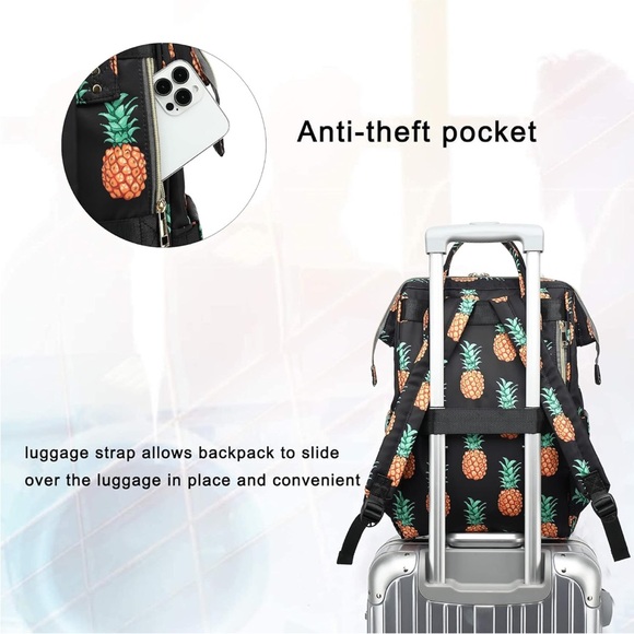 Pineapple laptop Backpack - Picture 4 of 6